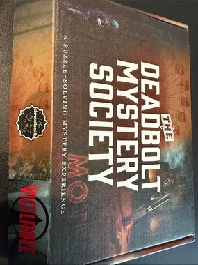 The Deadbolt Mystery Society Game - Brown Adventure Board Game